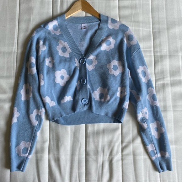 Flower Power Knit Sweater - Picture 1 of 4